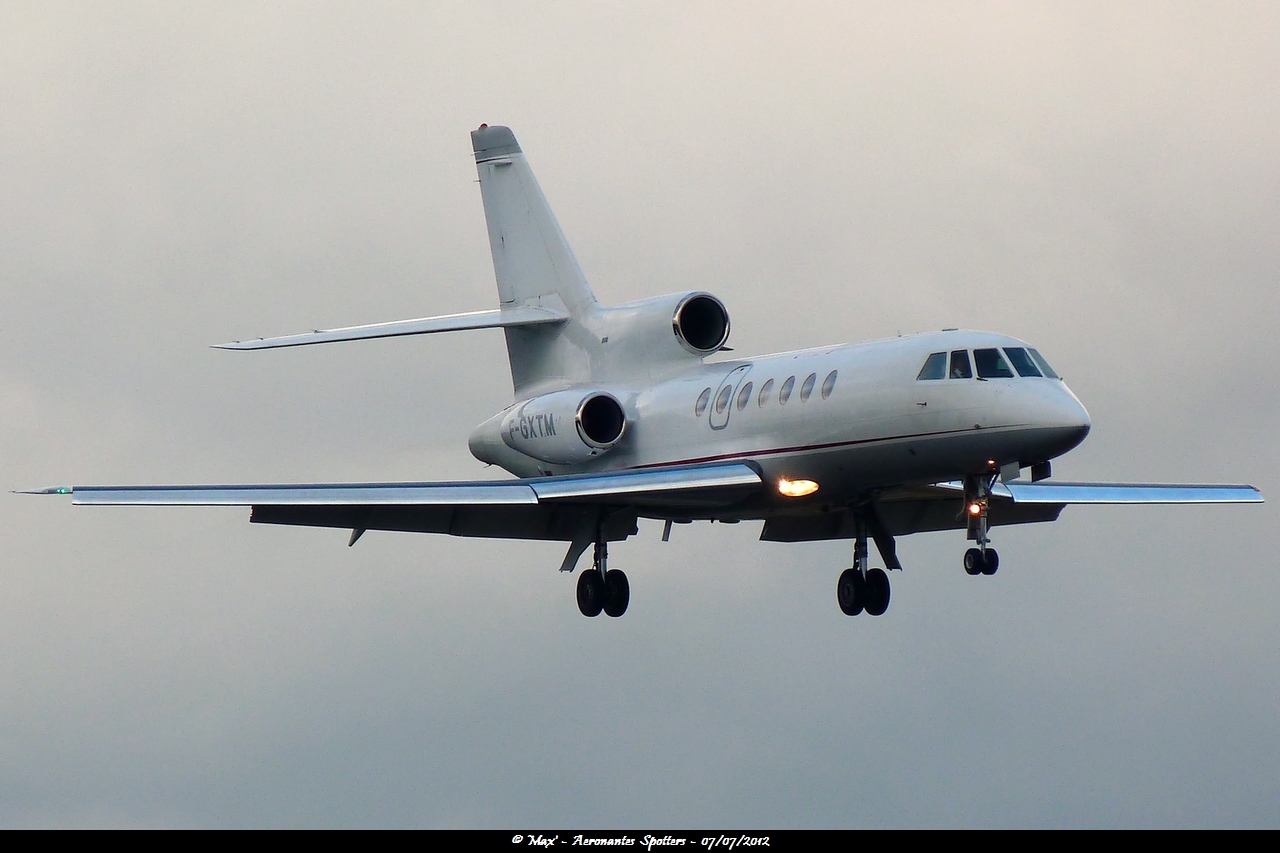 [07/07/2012] Dassault Falcon 50 (F-GXTM) DARTA Transports Aeriens SA 12070903360215191710080155