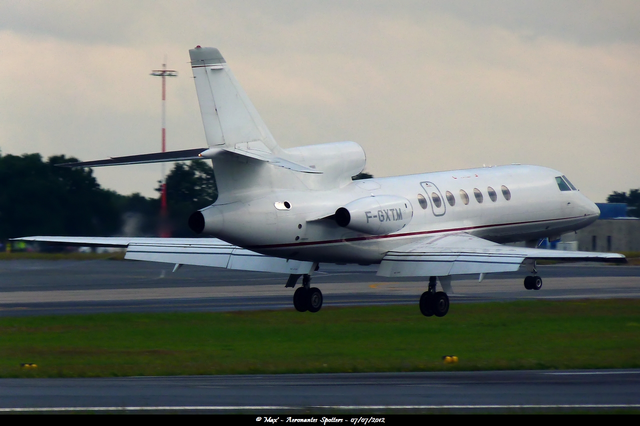 [07/07/2012] Dassault Falcon 50 (F-GXTM) DARTA Transports Aeriens SA 12070903360215191710080157