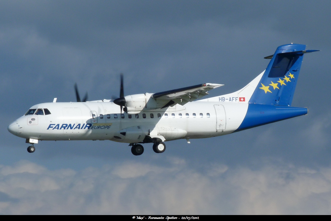 [20/07/2012] ATR 42-320 (HB-AFF) Farnair Europe 12073012023615267110156873