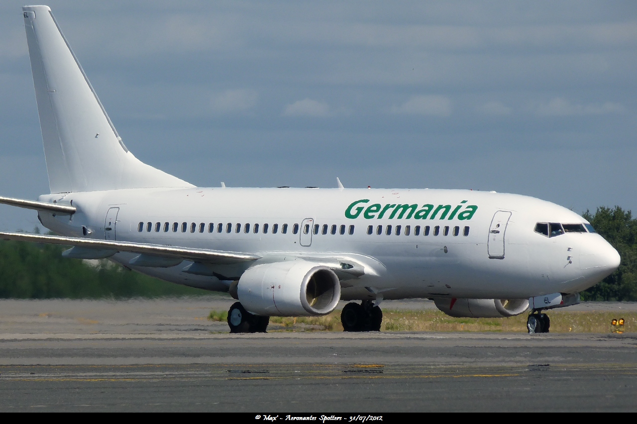 [31/07/2012] Boeing B737-75B (D-AGEL) Germania  12080102203915267110164382