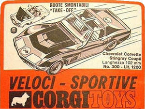 Chevrolet Corvette Corgi TOW publicité