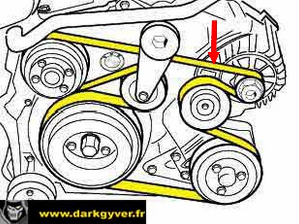 Схема приводного ремня bmw n55