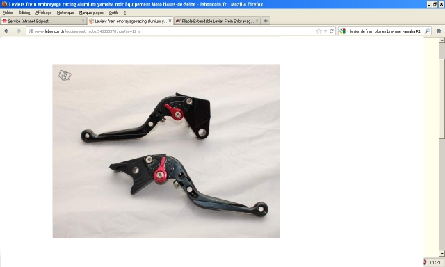 levier F.E ajustable et pliable LBC