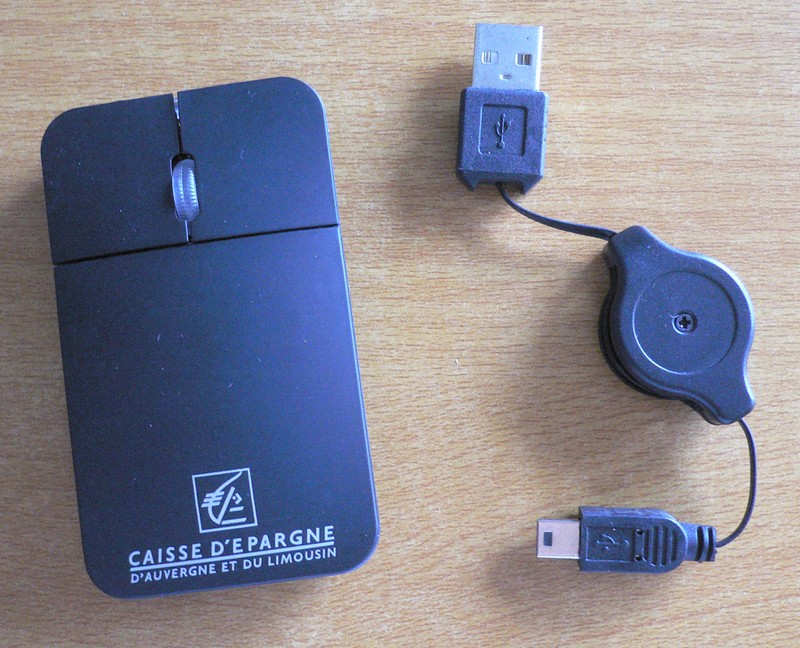 Souris extra plate Caisse d'Epargne