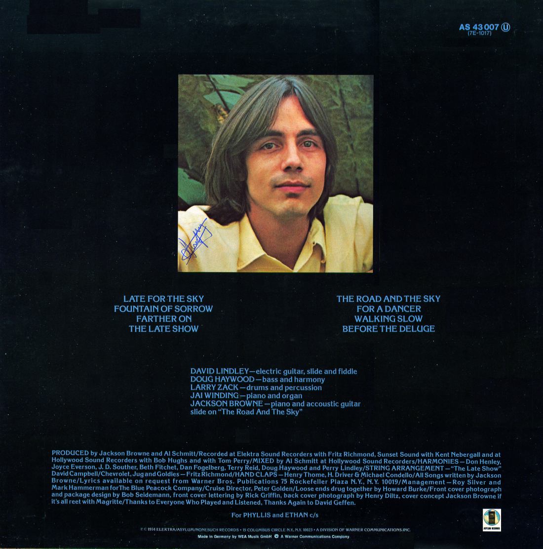 Jackson Browne_Late for the sky_2