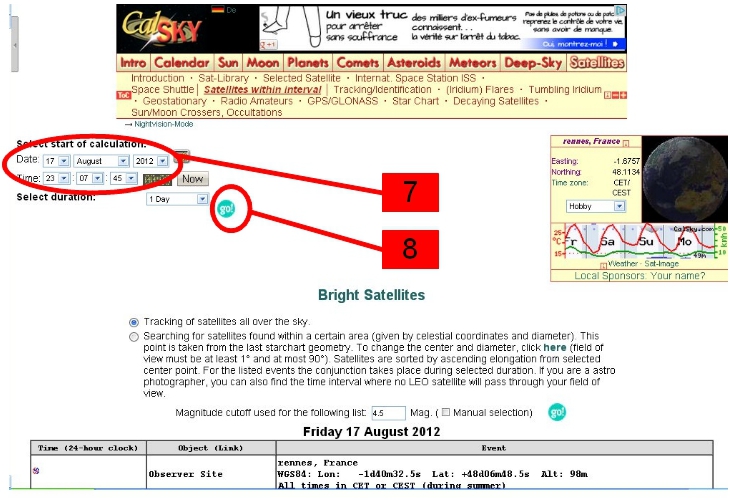 Tutoriel: logiciel CALSKY (la recherche de méprises avec des satellites) 1210231214199277710468281